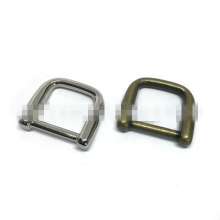 Luggage hardware, handbag accessories, zinc alloy D buckle, multi-specification die-casting D-shaped semi-circular ring buckle, metal D-shaped buckle