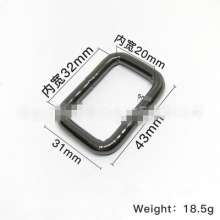 Manufacturers supply luggage and handbag hardware accessories, wire buckle, pull core buckle, hang plated square buckle, custom Japanese word buckle