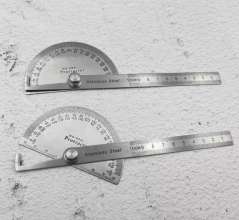 Angle ruler for hand angle ruler 180 degree steel angle simple protractor double arm protractor