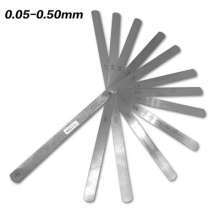 High-precision feeler gauge 0.02-1mm0.05-0.5mm 14 pieces of 17 pieces of gap aperture ruler thickness gauge vernier feeler gauge