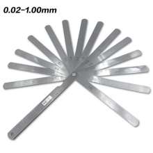 High-precision feeler gauge 0.02-1mm0.05-0.5mm 14 pieces of 17 pieces of gap aperture ruler thickness gauge vernier feeler gauge