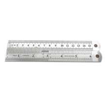 Steel ruler 0-150mm thick metric measuring tool double-sided stainless steel dual-purpose scale ruler