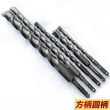 Electric hammer drill bit factory direct concrete wall punching round shank square shank four-hole impact electric hammer twist drill