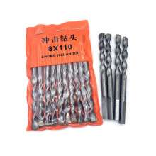 Alloy impact electric hammer drill factory direct triangle straight shank twist wall cement concrete pistol drill bit