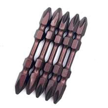 High-strength magnetic wind bit S2PH2 alloy steel double bit screwdriver electric cross bit