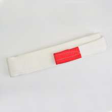 White sling, ring-shaped lifting double-buckle crane sling, ring-shaped tow rope 1T-1m-15m