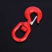 Rotating hook butterfly buckle lifting spreader large opening steel pipe hook rotating cargo claw hook butterfly buckle ring