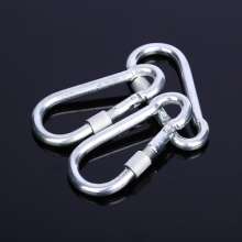 Safety buckle rigging connection ring spring buckle insurance hook carabiner spring hook with mother band spring buckle dog chain buckle