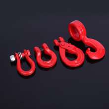 Chain shackle claw horn safety hook turn neck hook ohm ring bow shackle lifting high-strength chain buckle