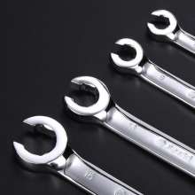 Yasaiqi mirror oil pipe wrench. Open-end wrench. 5960 5961 5963 5964 Oil pipe removal special wrench brake automatic open ratchet double-ended wrench