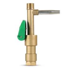 6 points 1 inch brass quick water intake valve brass green water intake garden water intake hydrant water intake valve key sprinkler hydrant