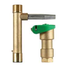 6 points 1 inch brass quick water intake valve brass green water intake garden water intake hydrant water intake valve key sprinkler hydrant