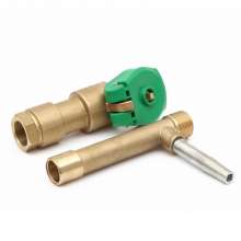 6 points 1 inch brass quick water intake valve brass green water intake garden water intake hydrant water intake valve key sprinkler hydrant