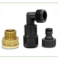 Water intake rod elbow 6 points inner and outer teeth elbow adapter quick water intake valve elbow quick connect fitting accessories