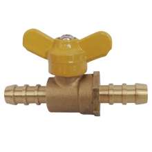 Double plug gas copper ball valve gas gas pipe copper ball valve switch Pagoda type quick plug small ball valve Ф8Ф10