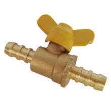 Double plug gas copper ball valve gas gas pipe copper ball valve switch Pagoda type quick plug small ball valve Ф8Ф10