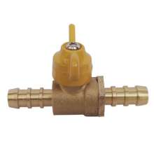 Double plug gas copper ball valve gas gas pipe copper ball valve switch Pagoda type quick plug small ball valve Ф8Ф10