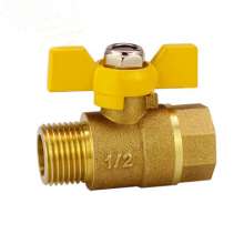 Copper thickened gas valve natural gas gas valve water heater ball valve inner and outer wire straight Y-shaped three-way valve 4 points