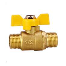 Copper thickened gas valve natural gas gas valve water heater ball valve inner and outer wire straight Y-shaped three-way valve 4 points
