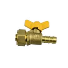 Copper ball valve for gas, gas valve, natural gas water heater ball valve, straight-through valve with inner and outer wire, factory direct sales