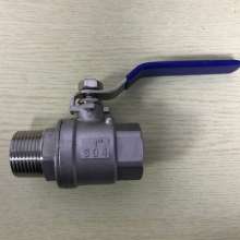 304 internal and external wire ball valve stainless steel two-piece water valve switch internal and external thread 4 points/6 points/1 inch