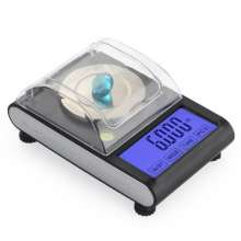 High-precision jewelry scale. Electronic scale. 50g/0.001g gold jewelry carat scale. Precision experimental milligram scale. Small bench scale