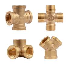 Copper four-way, outer wire, inner wire, copper joint, plumbing pipe, four-way, copper fitting, pipe fitting, 2 points, 3 points, 4 points, 6 points