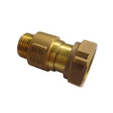 Zhongshuai brass water meter telescopic check valve all copper water meter front live connection check valve inner and outer wire check valve front valve