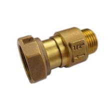 Zhongshuai brass water meter telescopic check valve all copper water meter front live connection check valve inner and outer wire check valve front valve