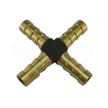 Copper four-way pagoda joint cross four-pronged T-shaped copper joint gas pipe joint water pipe hose directly through
