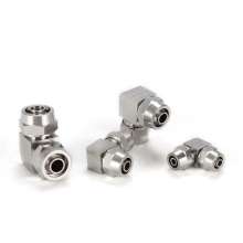 Trachea quick connector, quick-twist tee, PTFE tube, PU tube, hose lock female, T-type three-way card sleeve joint