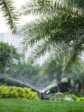 Buried telescopic sprinkler garden garden courtyard lawn buried scattering lifting rotating irrigation 360-degree sprinkler