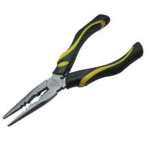 Supply of 6-inch needle nose pliers with double color handle, multi-purpose pliers, double color plastic