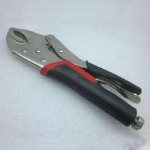 Plastic handle vigorous pliers 10 inch round mouth gourd mouth vise with adjustable opening
