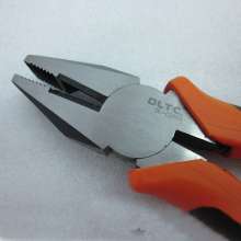 Industrial grade flat-nose pliers 8 inch wire pliers vise TPR+PP bi-material sleeve handle