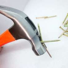 Non-slip claw hammer with fiber handle, nail suction, construction and installation, easy to take nails and locate, hammer with magnetic hammer head