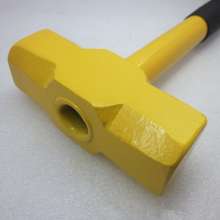 Anti-vibration steel pipe handle octagonal hammer with paint pound hammer large hammer for construction site