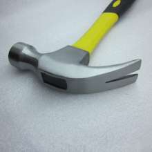 Supply of plastic-coated fiber handle claw hammer two-color handle hammer construction and installation hardware tools