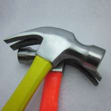 Supply of plastic-coated fiber handle claw hammer two-color handle hammer construction and installation hardware tools