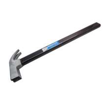 Plumber's hammer with square head suction nail hammer, lightweight mahogany handle claw hammer