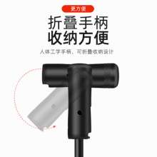 大力神不锈钢便携式小汽车打气筒 电动车打气筒 自行车迷你打气筒 高压打气筒球类充气筒  气筒