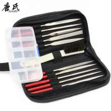 Down's Tool Set Diamond 5*180 Assorted Files. Boar Bristle Black Hair Brush. Parts Box