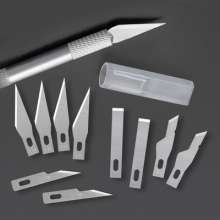 Student paper-cutting engraving rubber stamp hand account model making tool carving knife set. 10 blades + 1 carving knife. Carving knife