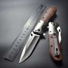 Outdoor Folding Knife Switch Knife Folding Knife Pocket Knife Folding Self-defense Knife Wilderness Survival Stall Commodity Fruit Knife Browning Special Army Knife DA51