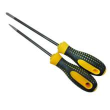 Pocked handle chrome vanadium steel screwdriver with two-color handle 4 inch to 6 inch rod screwdriver