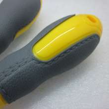 Industrial-grade Phillips screwdriver, two-color lychee pattern handle screwdriver, hand tool screwdriver