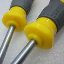 Industrial-grade Phillips screwdriver, two-color lychee pattern handle screwdriver, hand tool screwdriver