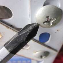 Large PH3 brown handle through the heart can be tapped screwdriver screwdriver slotted Phillips screwdriver 8 thick rod