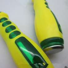 Supply dual-color soft rubber handle through 6MM rod diameter dual-use screwdriver can be tapped screwdriver