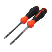 Dual-purpose screwdriver, cross-shaped convertible screwdriver, three-color plastic handle screwdriver
